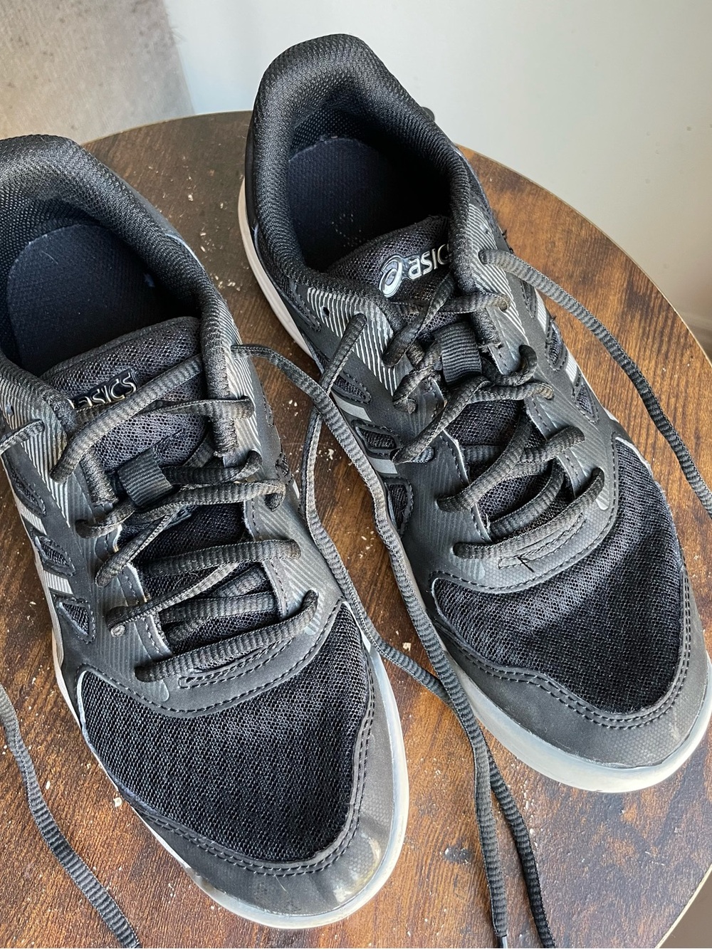 ASICS Black and Gray Women's Court Shoes/Sneakers